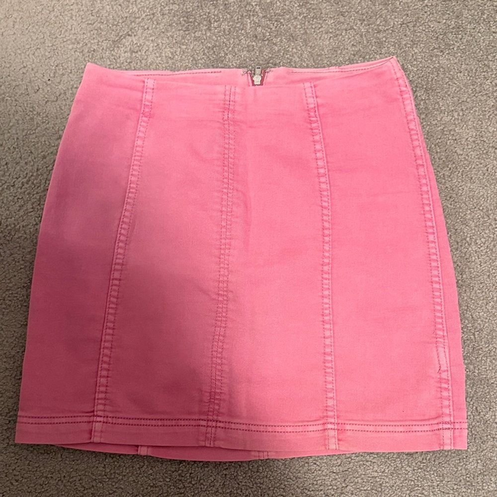 Free People Vibrant Pink Mini Skirt